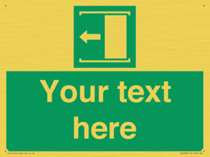 Custom Slide to Open Sign